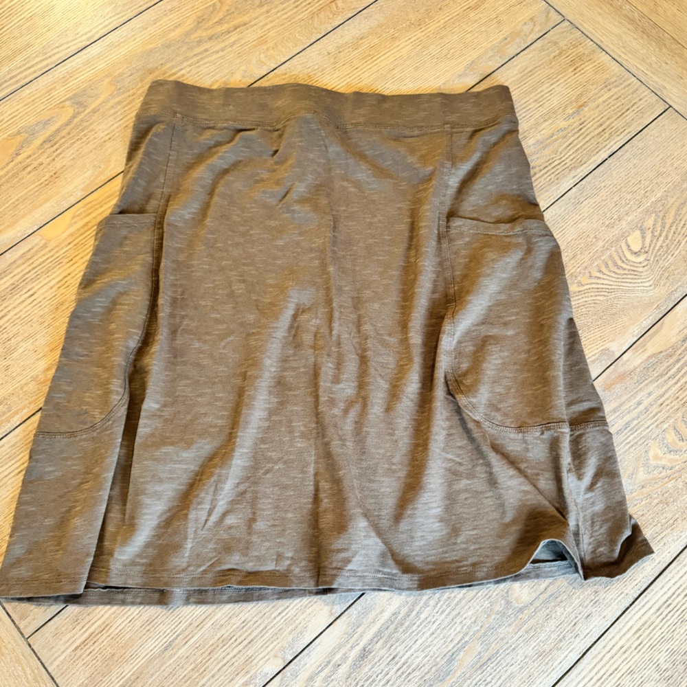 Horny Toad Brown A-Line Knee-Length Skirt